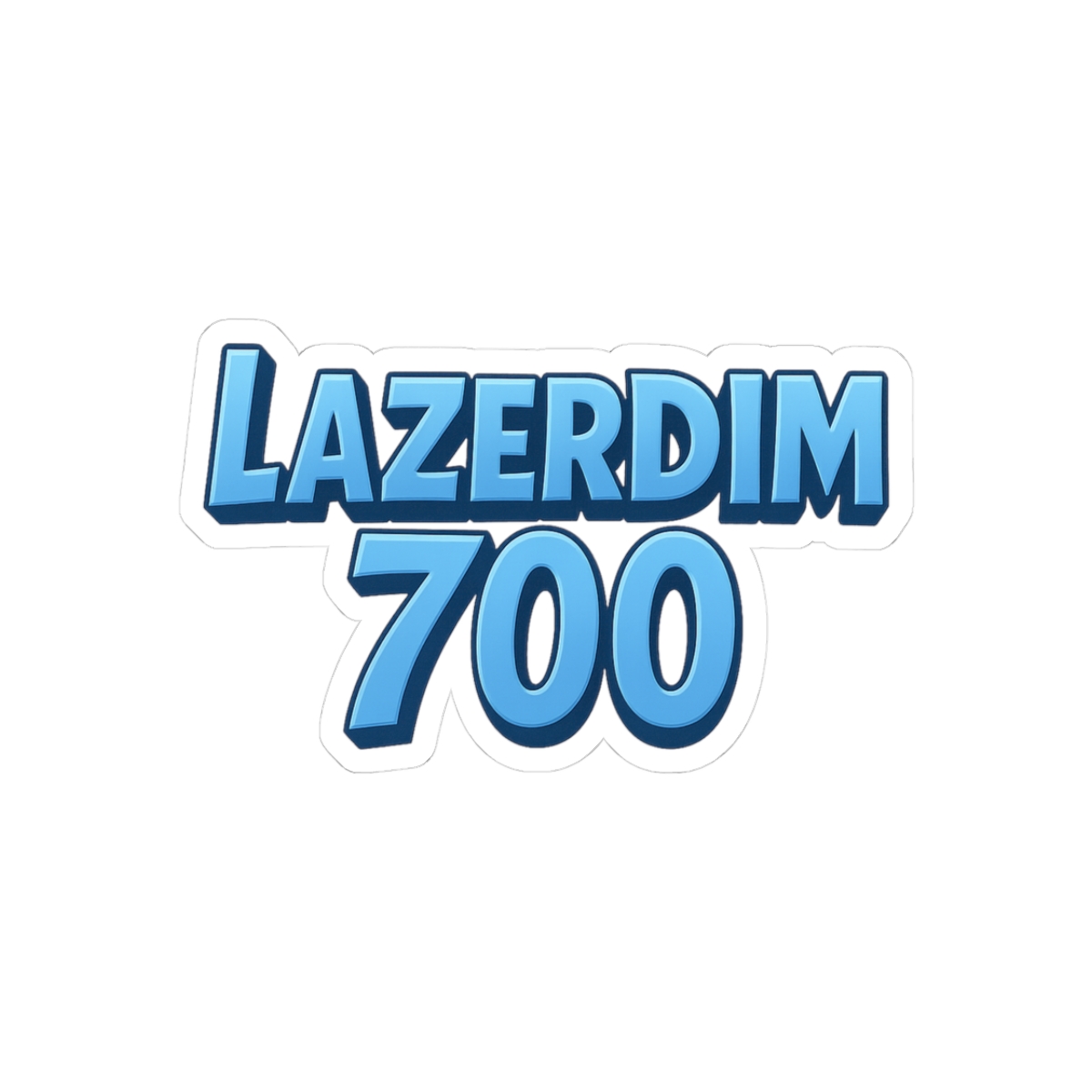 Lazer Dim 700 Laced Max (plaqueboymax/5$star) 'lazer Dim 700' Print Sticker - Official stickers merchandise