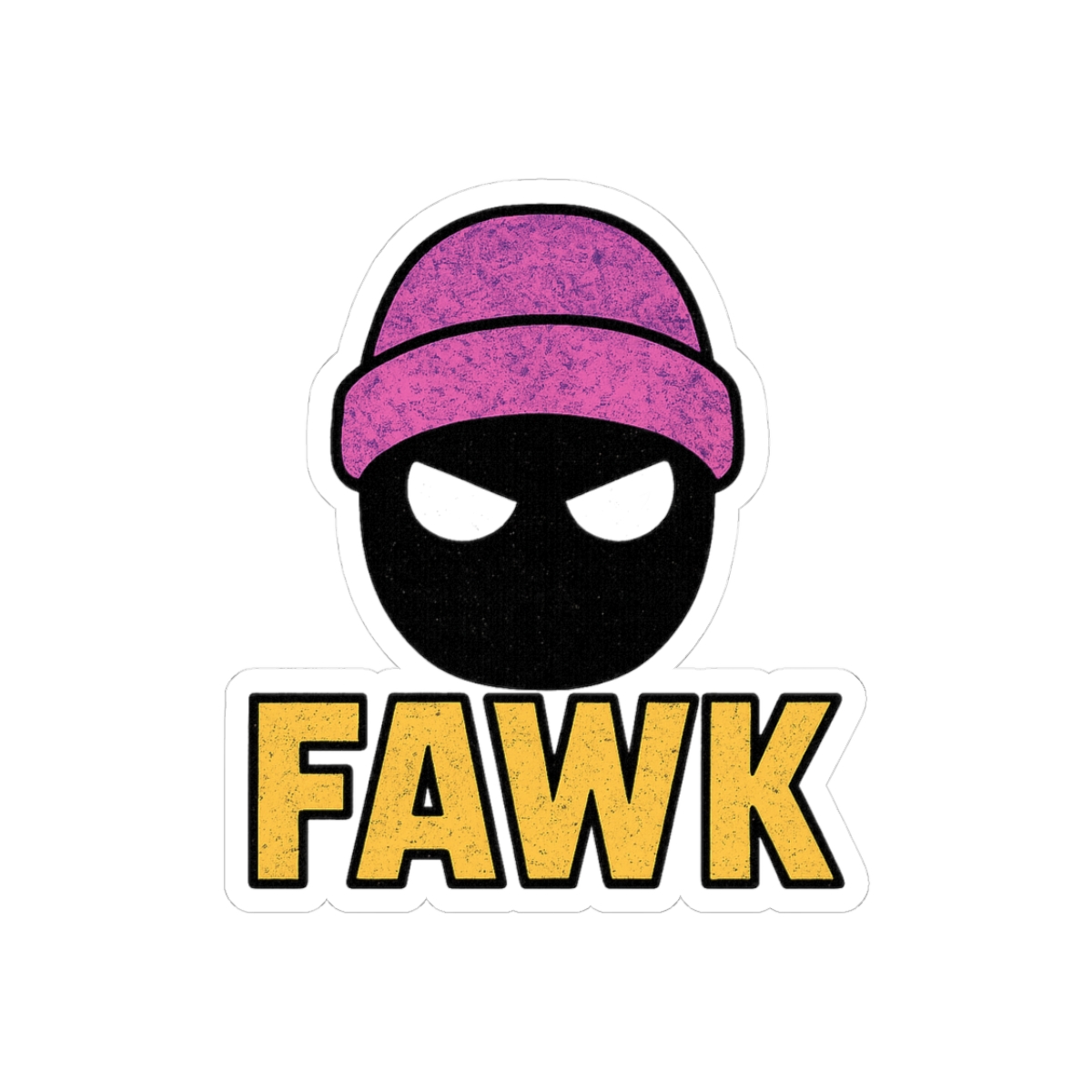 Lazer Dim 700 Laced Max (plaqueboymax/5$star) 'fawk' Print Sticker - Official stickers merchandise