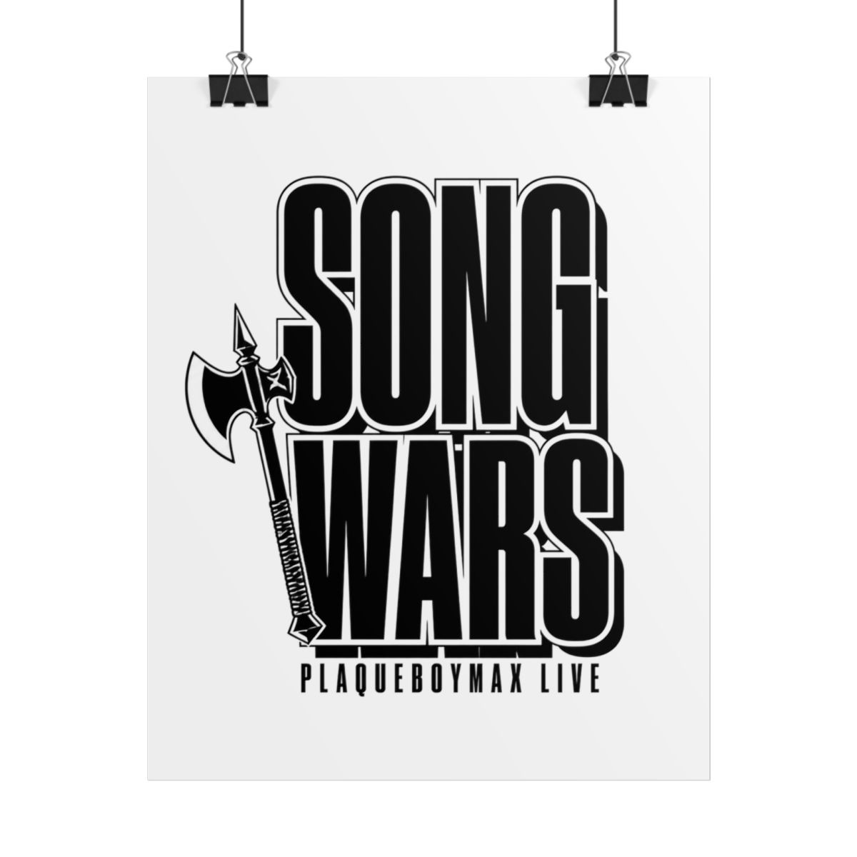 Plaqueboymax "Song Wars" Poster