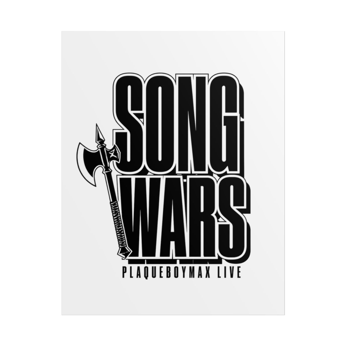 Plaqueboymax "Song Wars" Poster - alternate angle 1, merchandise