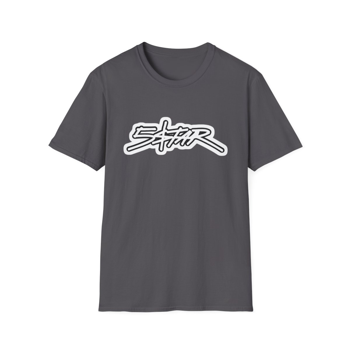 Star Graffiti Logo T-Shirt | Streetwear Script Design | Plaqueboymax - alternate angle 2, merchandise