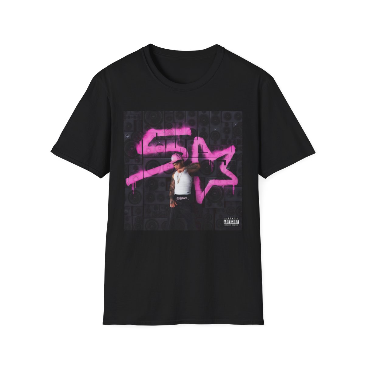 Pink Graffiti Star T-Shirt | Streetwear DJ Photo Design | Plaqueboymax - Plaqueboymax official T-Shirts merch
