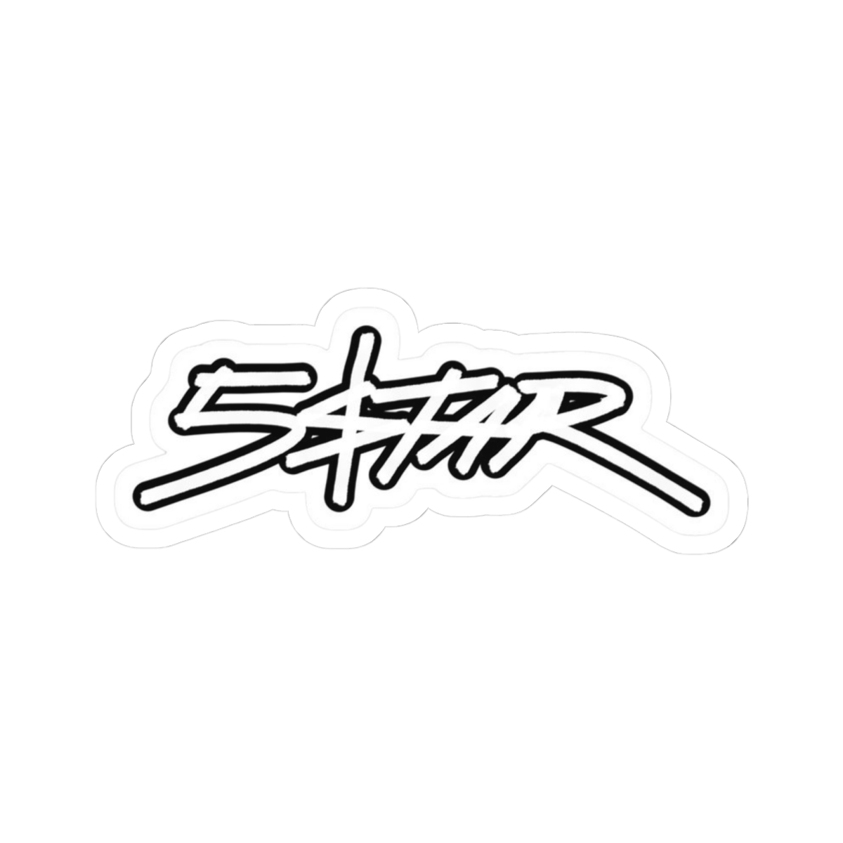 Star Script Logo Sticker | Kiss-Cut Vinyl Sticker | Plaqueboymax - alternate angle 2, merchandise