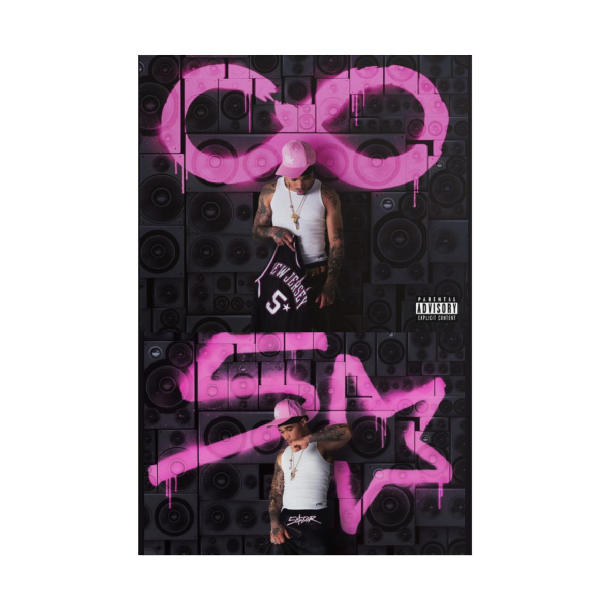 Infinity Pink Graffiti Rolled Posters | Plaqueboymax - alternate angle 3, merchandise